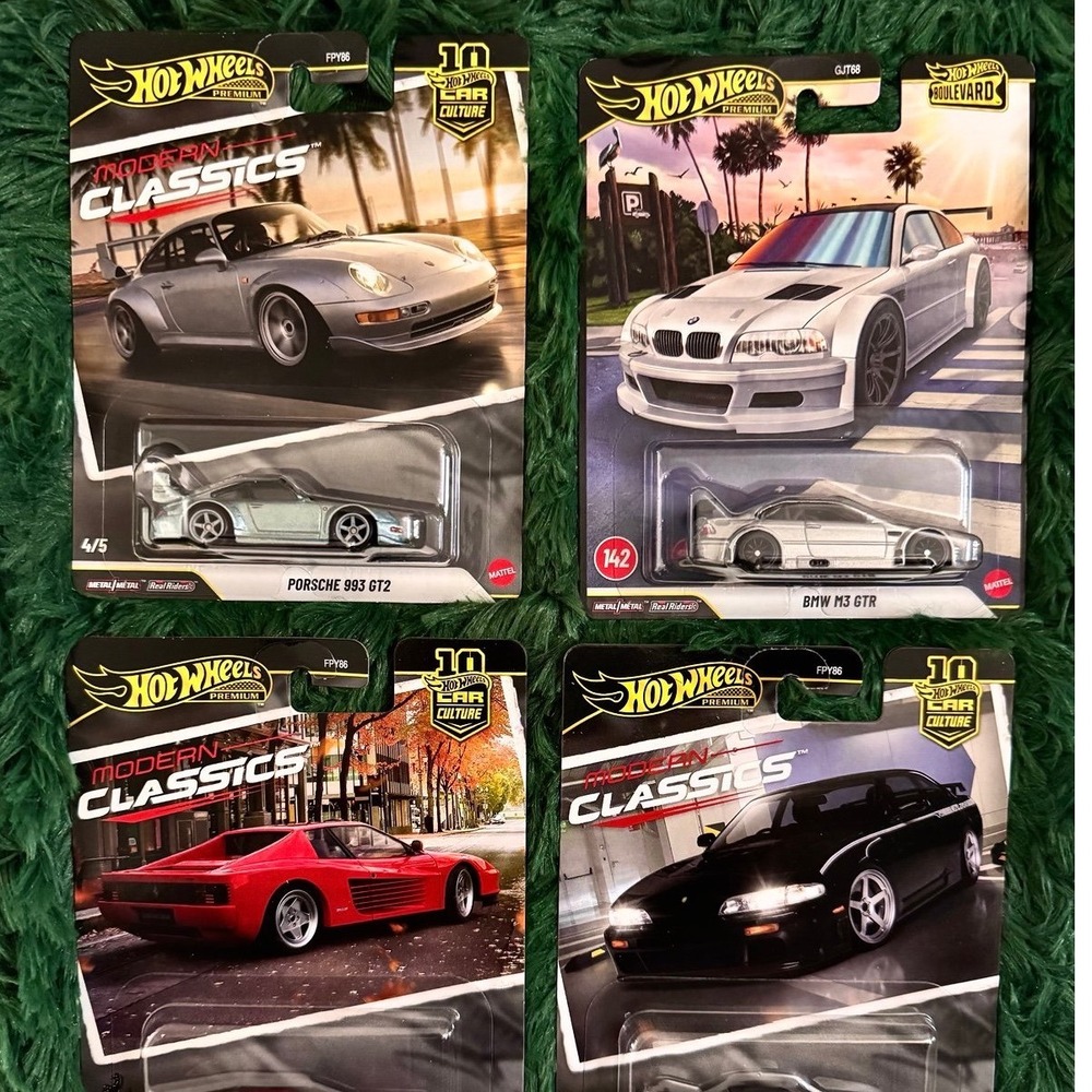 Hotwheels Premium 3 Modern Classics & 1 Boulevard LOT